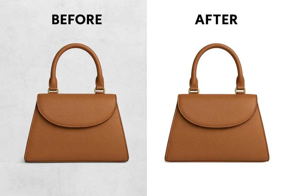 photo background removal service before after image