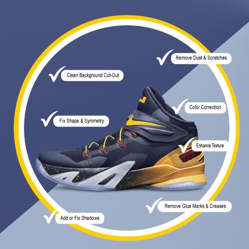 shoe photo editing service
