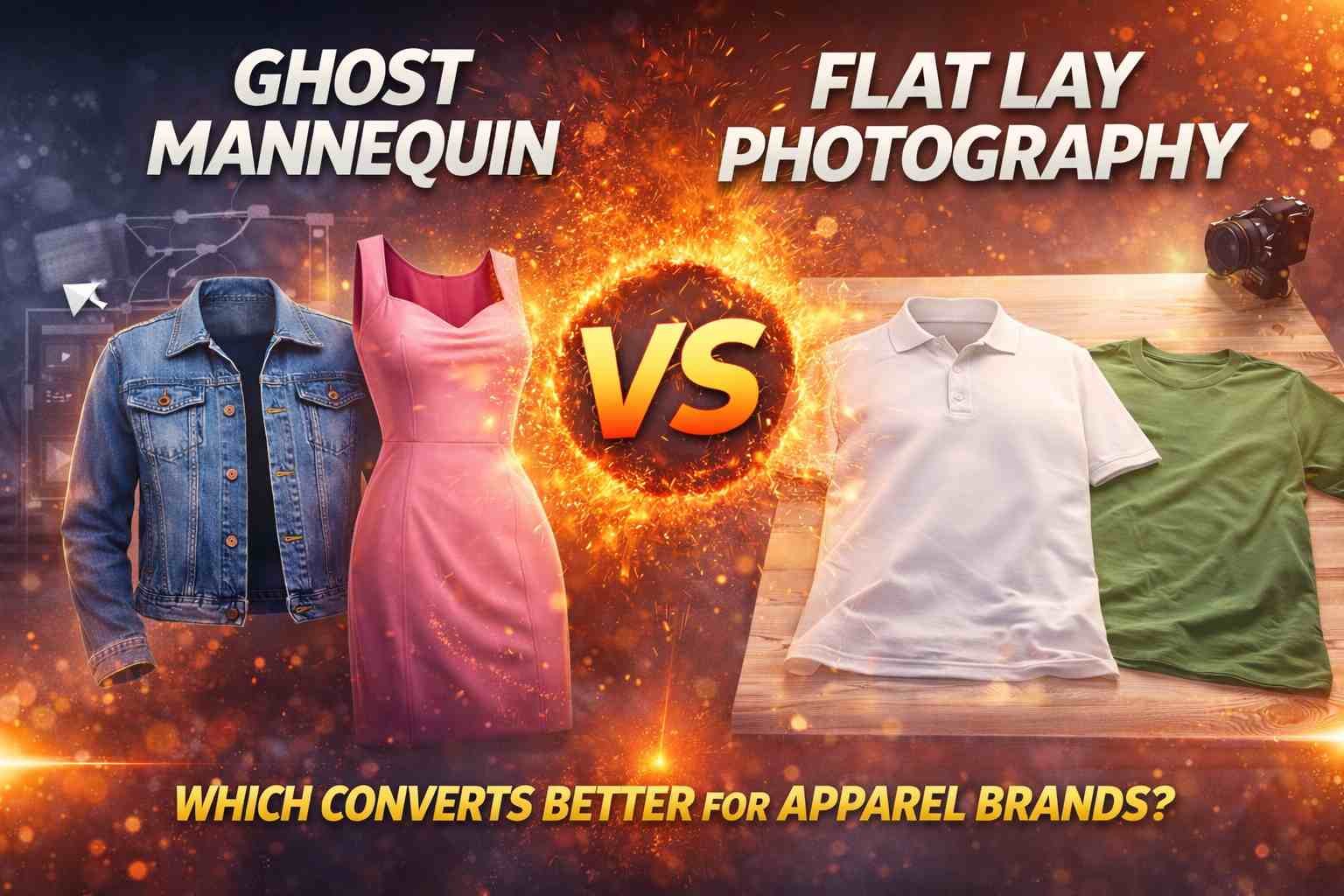 Ghost Mannequin vs Flat Lay Photography Which Converts Better for Apparel Brands in 2026