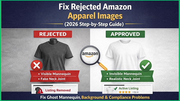 Fix Rejected Amazon Apparel Images (2026 Step-by-Step Guide)