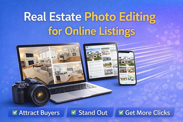 real estate photo editing for online listings