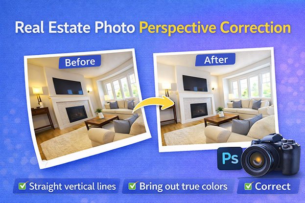 real estate photo perspective correction