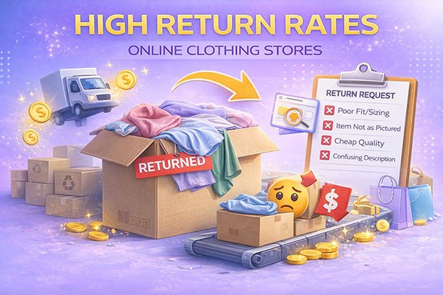 high return rates online clothing stores