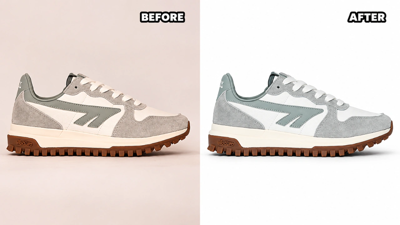 How to Remove Background from Shoe Product Photos 
