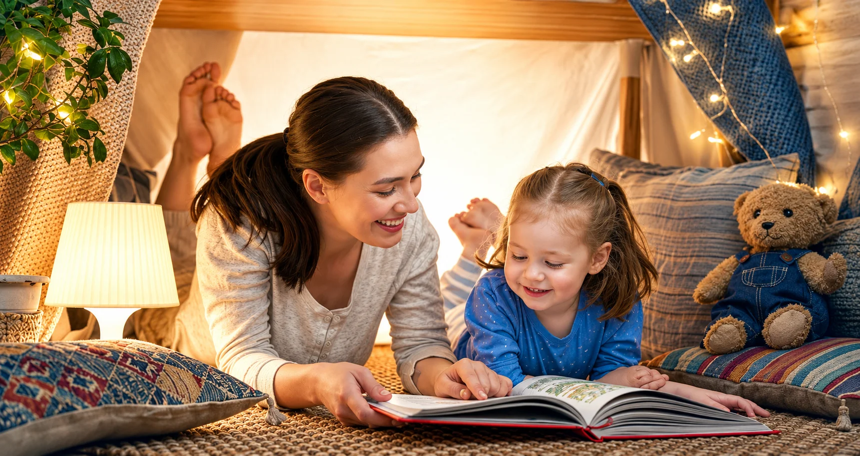 6. Reading a Bedtime Story