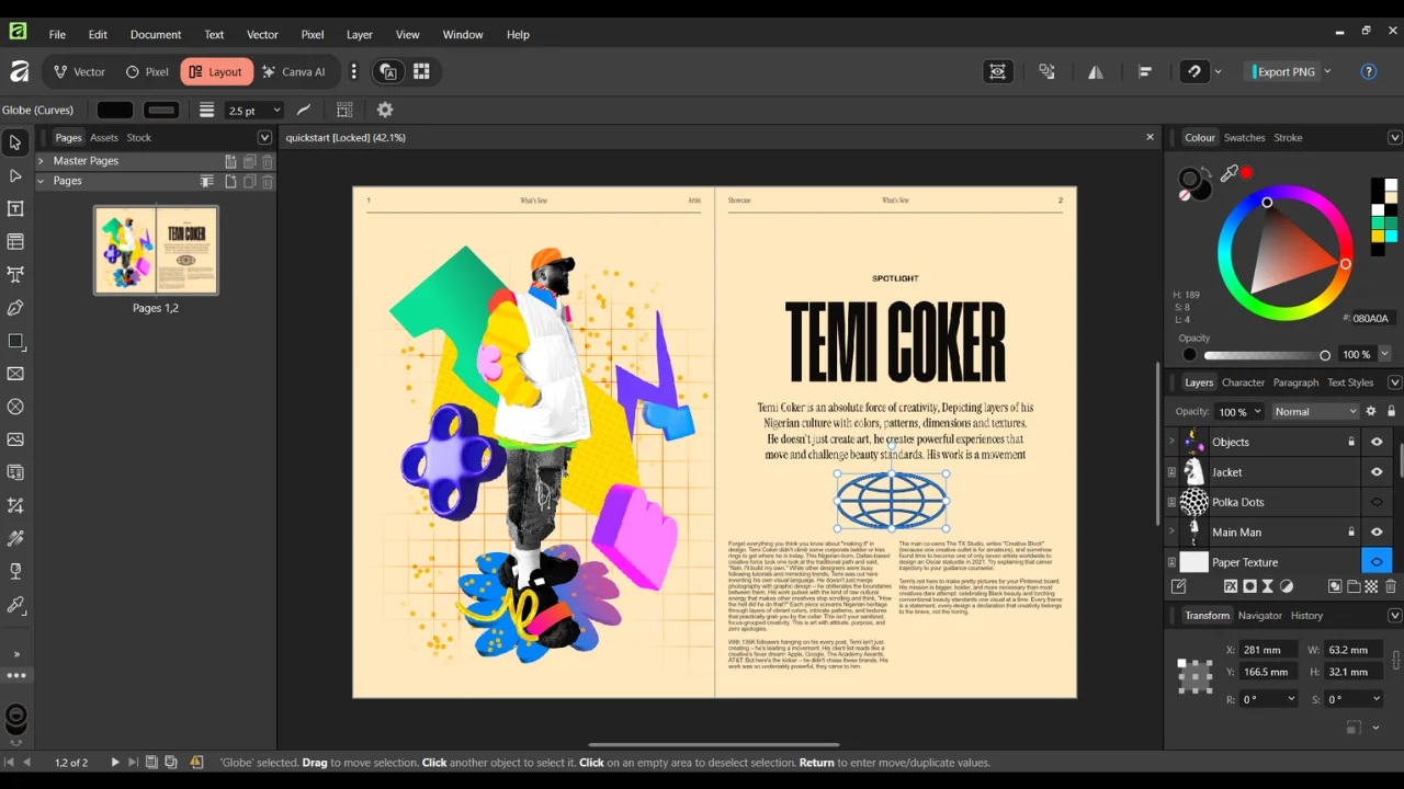 2. Affinity by Canva (Best Free Professional Editor)