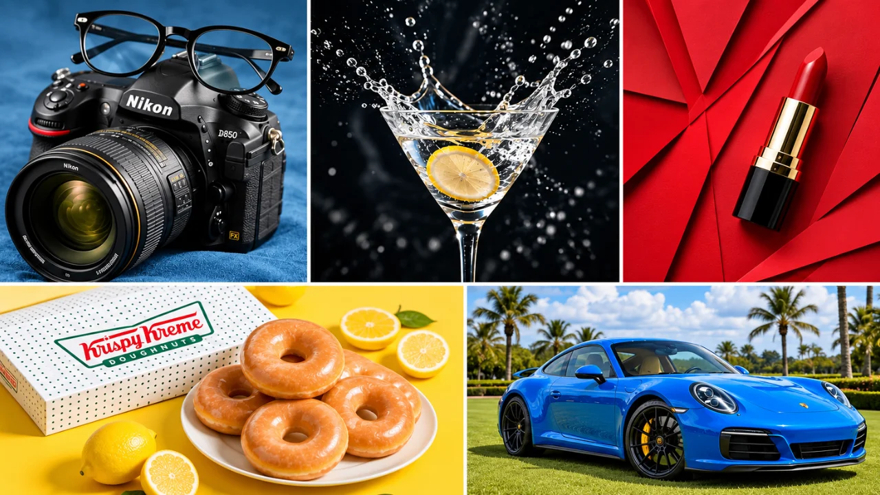 Commercial and Product Photography (Types 1 to 12)