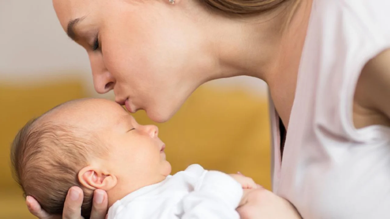 Forehead Kiss Close-Up
