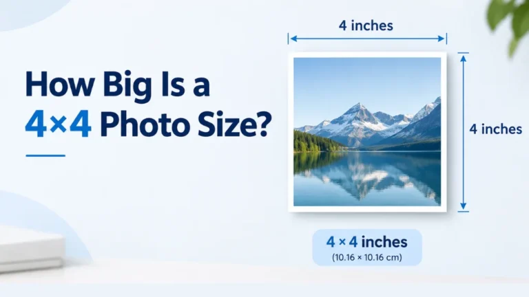 How Big Is a 4×4 Photo Size