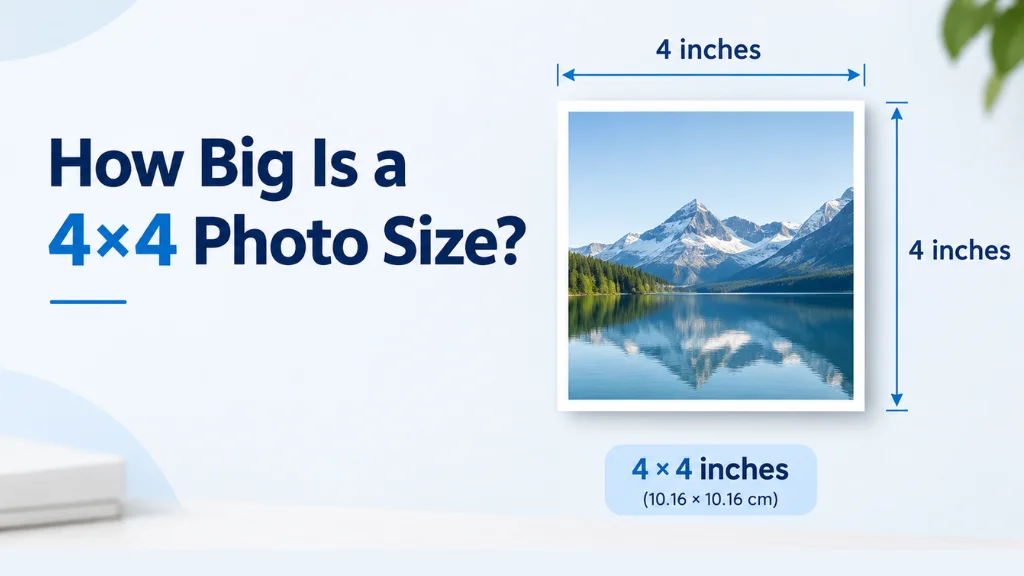 How Big Is a 4×4 Photo Size